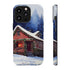 Cozy Christmas Cabin in the Snow - Impact Resistant Phone Case iPhone 13 Pro Glossy